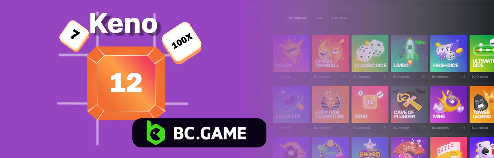 Bitcoin Keno: Play Crypto Game at BC.Game