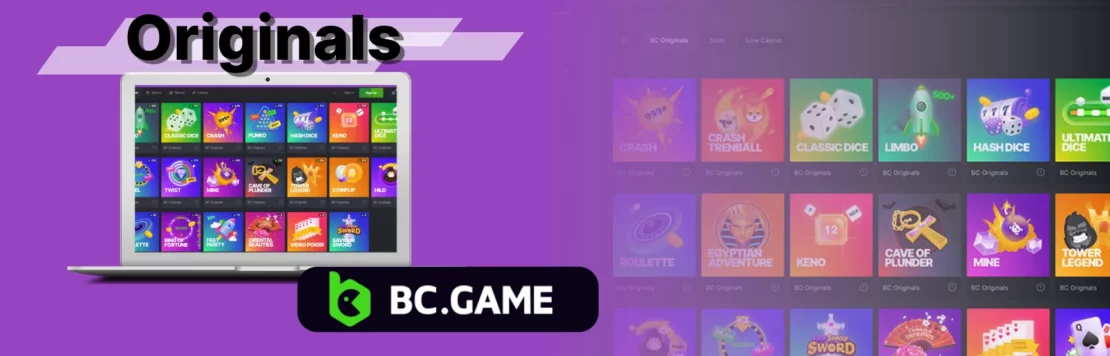 Explore BC.Game original section 