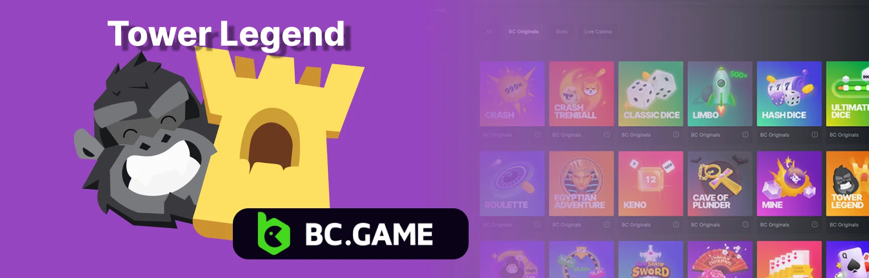BC Game Tower Legend - Best Crypto Game